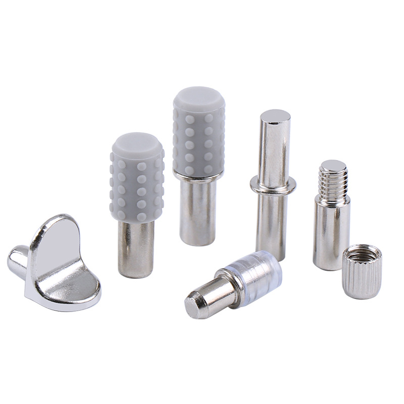 Manufacturer Wholesale One-Line Laminate Support Partition Nail Furniture Cabinet Zinc Alloy Seven-Shaped Plate Support Thickened Suction Cup Partition