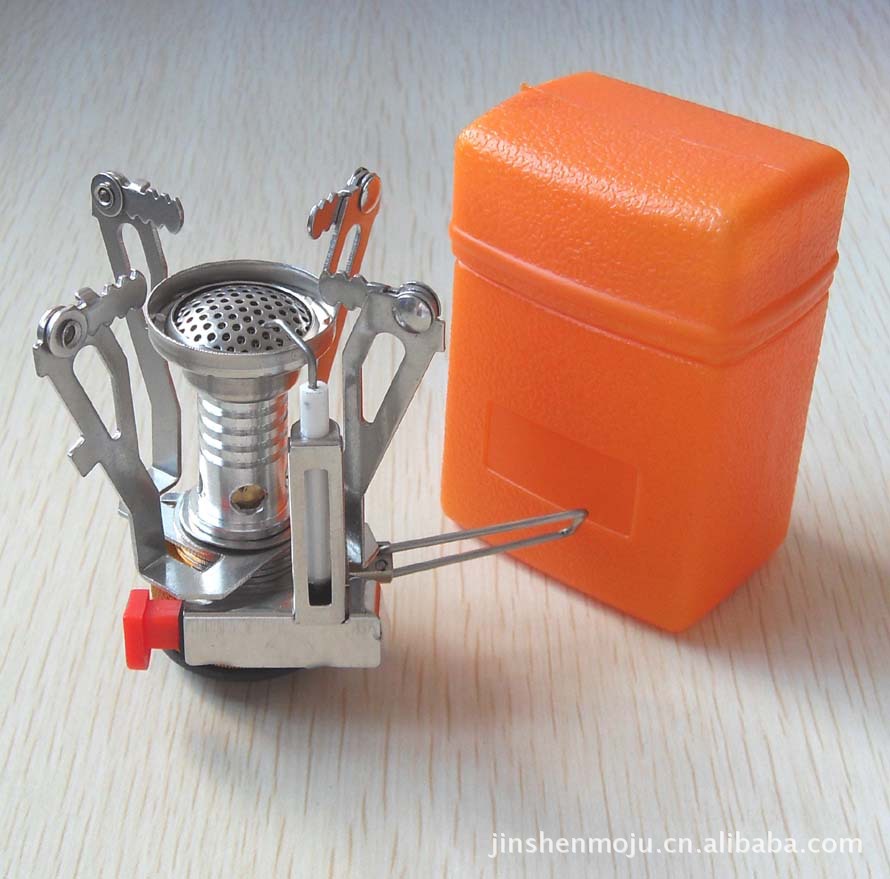 Мини-горелка для кемпинга с газом, головка для газовой плиты с электронной системой