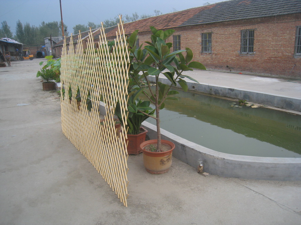 Factory Wholesale Hand-Woven Garden Fence Decorative Isolation Screen Diamond Decorative Screen