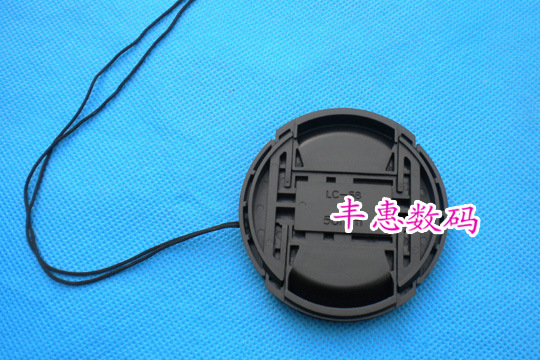 Wholesale High Quality Wordless Lens Cap 55mm Lens Cap Has Been through the Rope