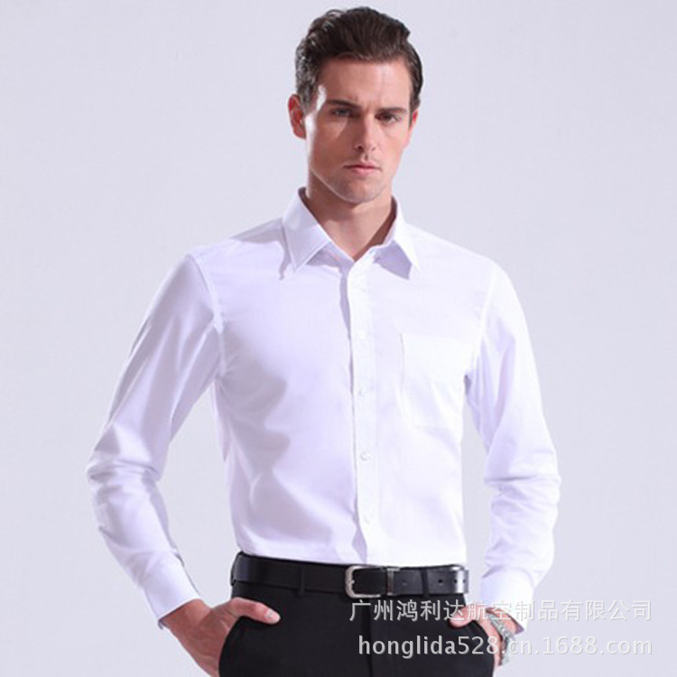 [Акция ограниченного времени] Новая мужская рубашка с длинным рукавом на весну и осень, бизнес-модный узкий корейский стиль