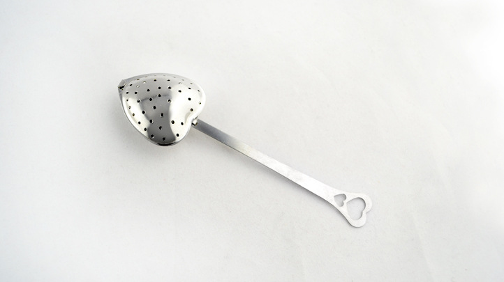 Stainless steel heart handle tea strainer, tea strainer, tea ball, tea strainer [JST33, 34]]