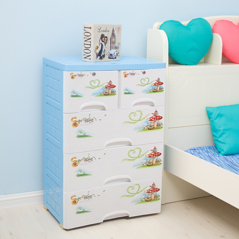 Новый продукт производителя, детский шкаф P66517, двойной замок, ящик, пластиковый органайзер