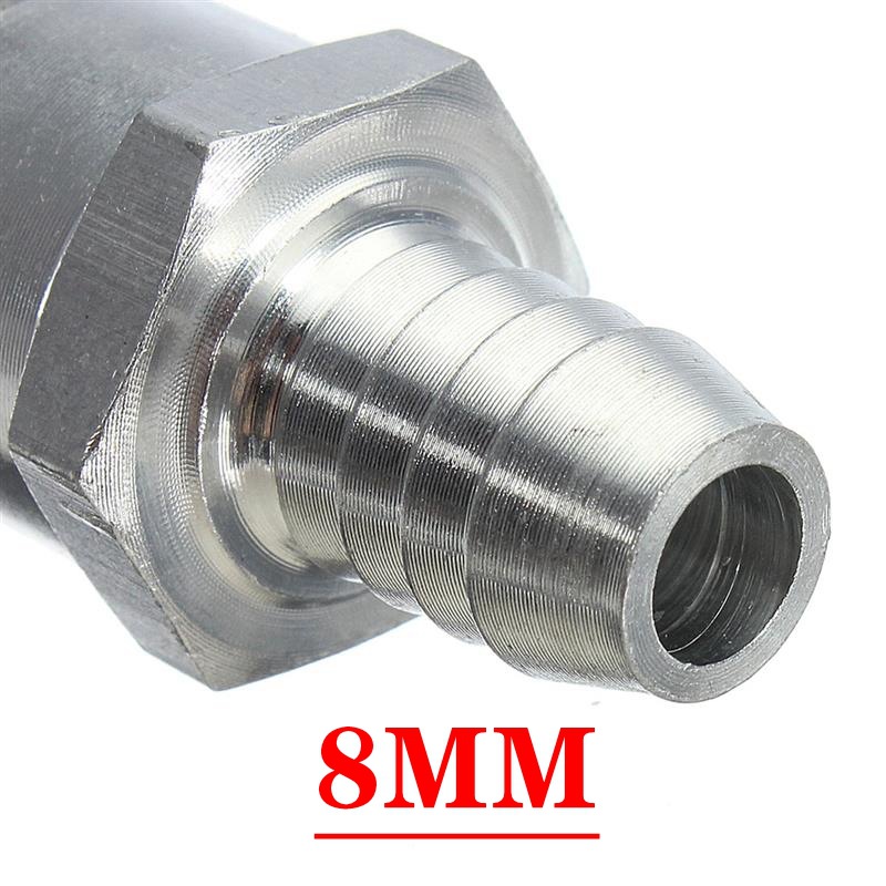 Car Aluminum Alloy Gasoline Diesel Pipe Fuel Check Valve 6mm 8mm 10mm 12mm Can Be Customized in Color