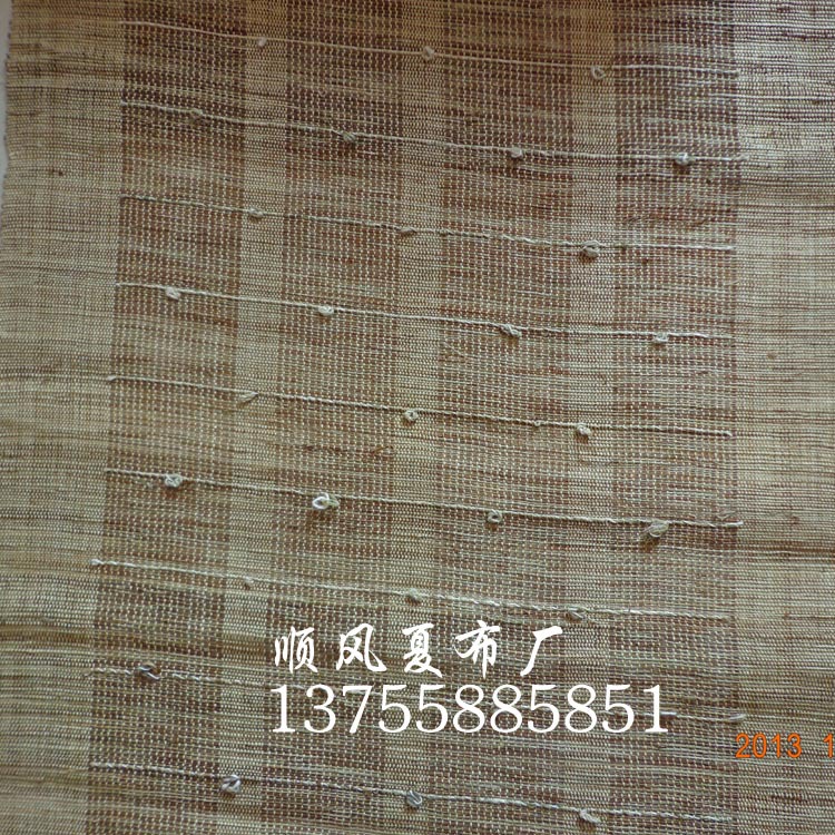 Manufacturer Supply Handmade Summer Cloth Ramie Fabric Partition Hanging Curtain Cotton and Linen Fabric Restaurant Decoration Teahouse Partition Background