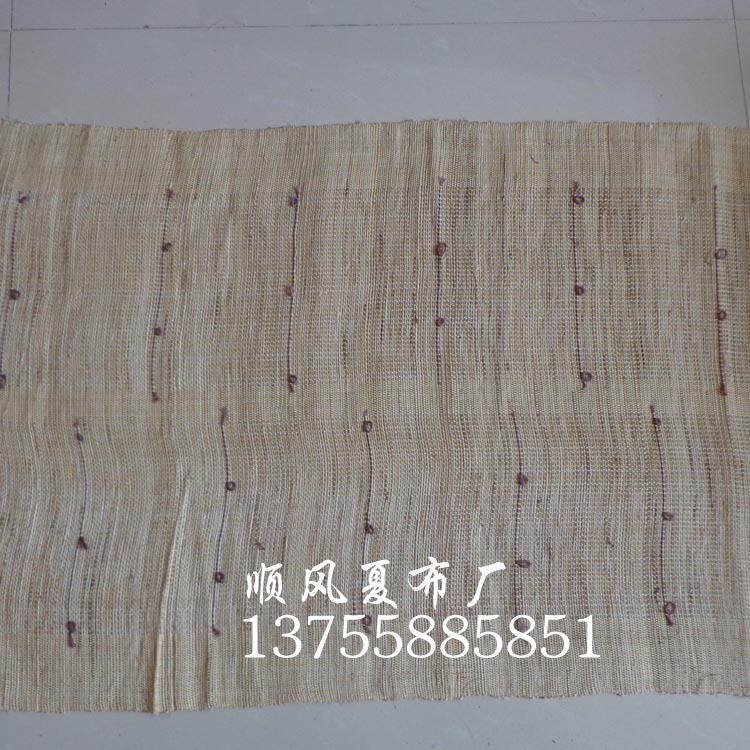 Manufacturer Supply Handmade Summer Cloth Ramie Fabric Partition Hanging Curtain Cotton and Linen Fabric Restaurant Decoration Teahouse Partition Background