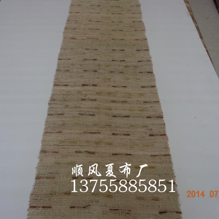 Customized Handmade Ramie Summer Cloth Teahouse Decorative Partition Entrance Curtain Fabric Japanese Ramie Fabric Table Flag Tea Mat