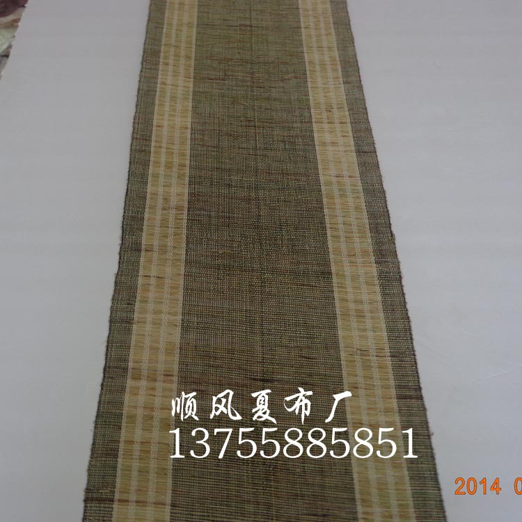 Customized Handmade Ramie Summer Cloth Teahouse Decorative Partition Entrance Curtain Fabric Japanese Ramie Fabric Table Flag Tea Mat