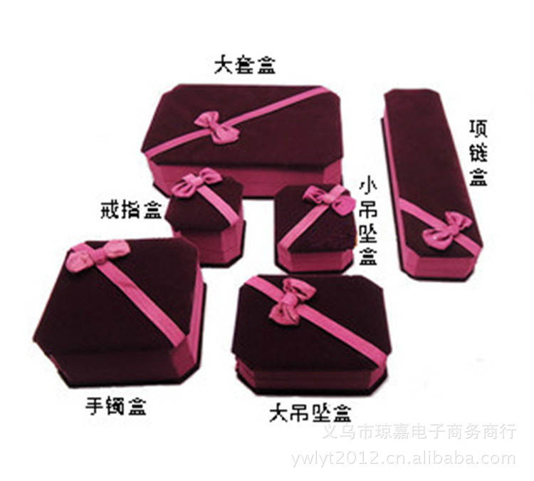 Оптовая упаковка для ювелирных изделий, коробка для ожерелья, подарочная упаковка для браслета, фланелевая лента