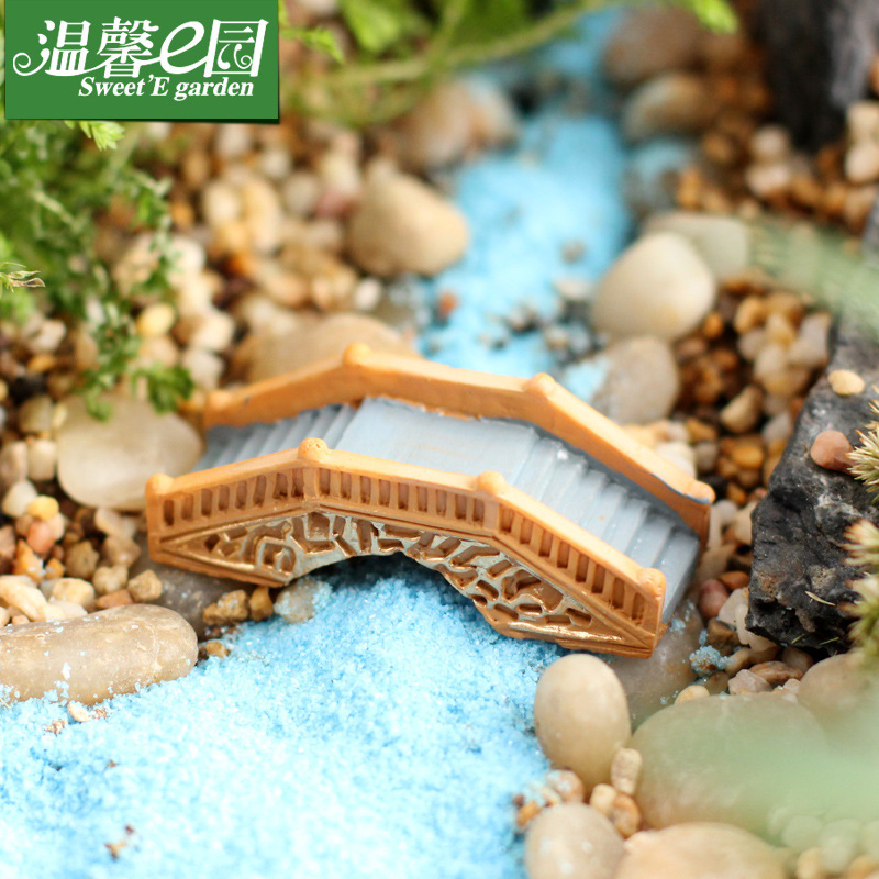 Мост в стиле дворца, маленький мост, движущаяся вода, имитация каменного арочного моста, закка товары, микро-ландшафтные смоляные украшения