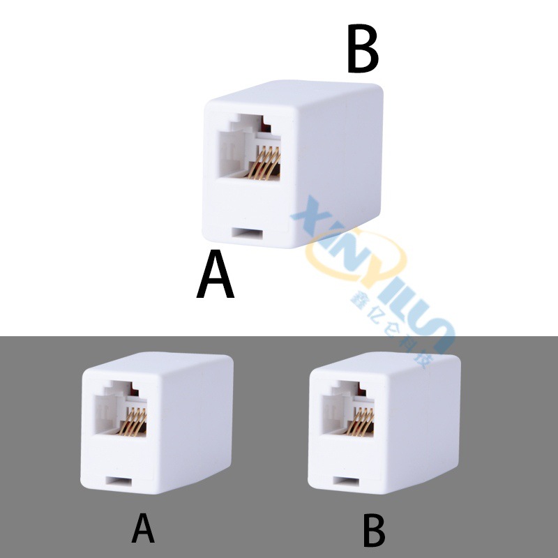 Прямое соединение телефона RJ11 соединение телефонной линии американское соединение телефонной линии удлинитель 6P4C белый разъем