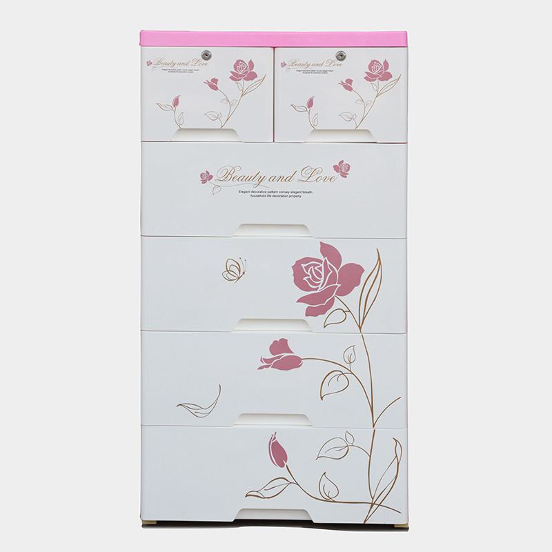 BAby WArdrobe StorAge CAbinet Locker A60425 Flower PlAstic DrAwer CAbinet StorAge CAbinet StorAge CAbinet