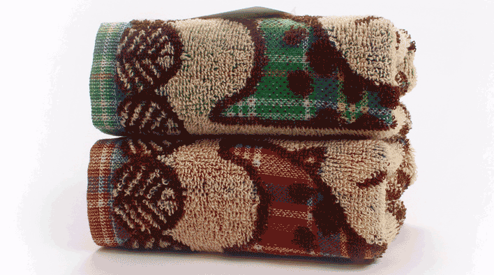 Jinhao children's towel pure cotton face washing baby rectangular cute soft absorbent baby garden small towel