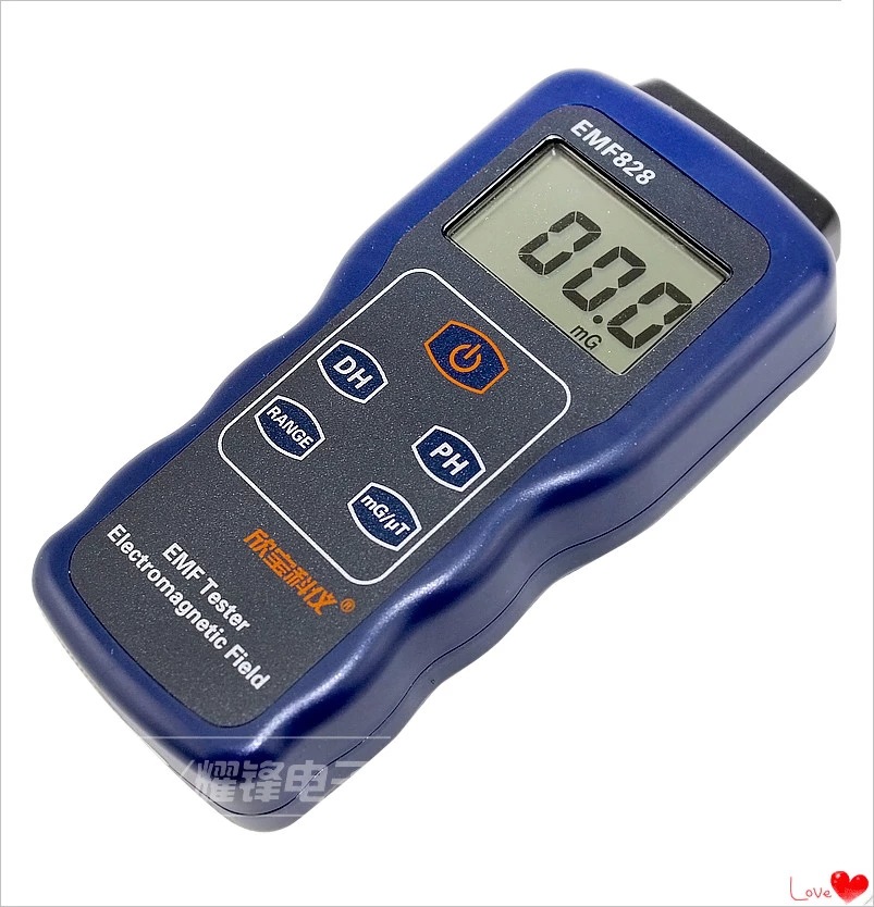 Xinbao EMF828 low frequency field strength meter low frequency electromagnetic radiation detection 0.1~4000mg (milligauss)