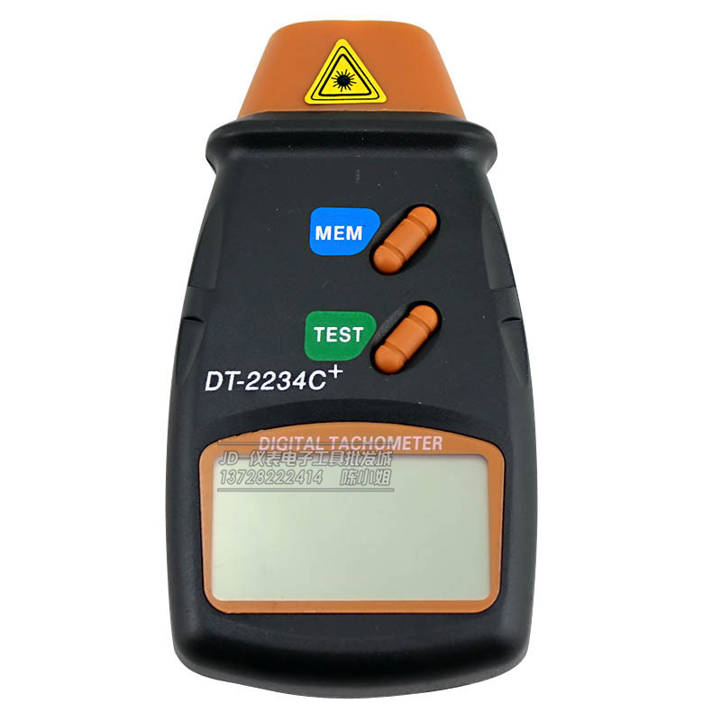 Цифровой лазерный тахометр бесконтактный фотометрический тахометр цифровой спидометр DT2234C+