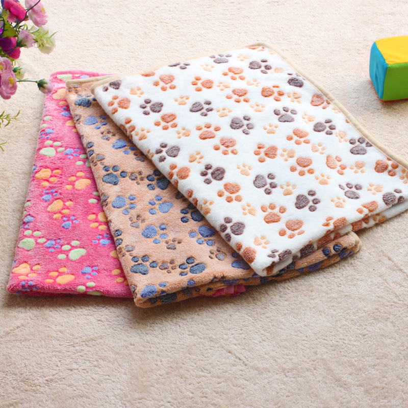 Pet Supplies Blanket Manufacturer Ready Stock Dog Kennel Mat Wholesale Dog Blanket Autumn and Winter Warm Blanket Coral Velvet