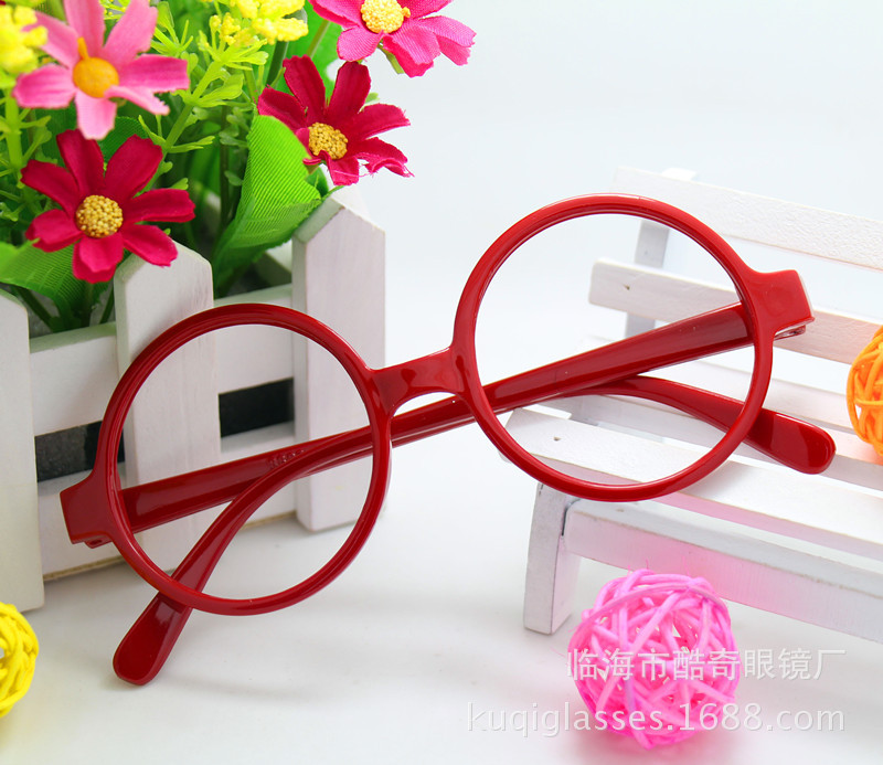 Alalei Harry Potter Children's Glasses Frame Trendy Round Retro Baby Decoration Tiktok Internet Popular Explosions Small Grapes