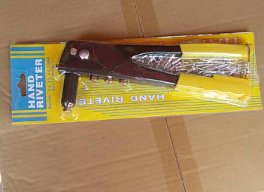 Pull the main gun single rivet gun pull the rivet gun manual rivet machine nail gun 9.5 inch with 4 kinds of rivets each 10 pieces