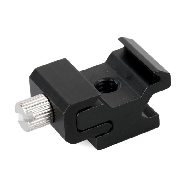 Flash lamp base cold shoe seat/all-metal hot shoe seat adjustable elastic 1/4 screw interface hot shoe clip