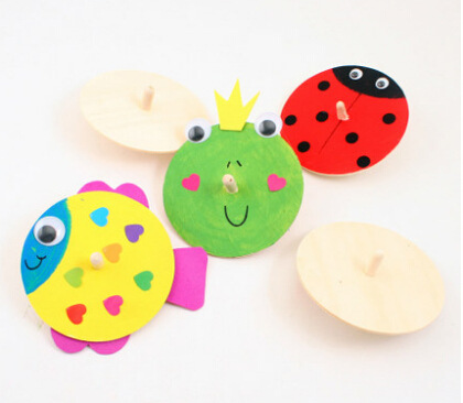 Деревянная игрушка гироскоп модель из перламутровой глины для творчества