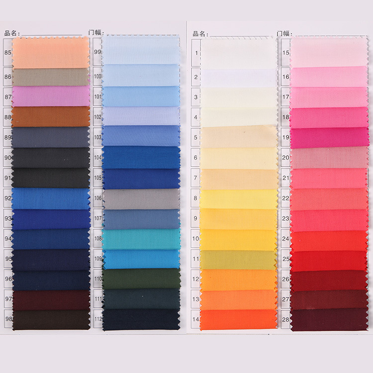 Manufacturer in stock supply TC polyester cotton New 110*76 woven pocket cloth genuine shirt textile fabric