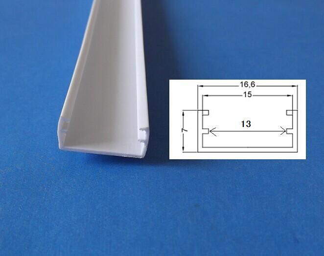 Оптовая продажа 15-дюймовой светодиодной полосы, неводонепроницаемая, для установки в ПВХ-профиль