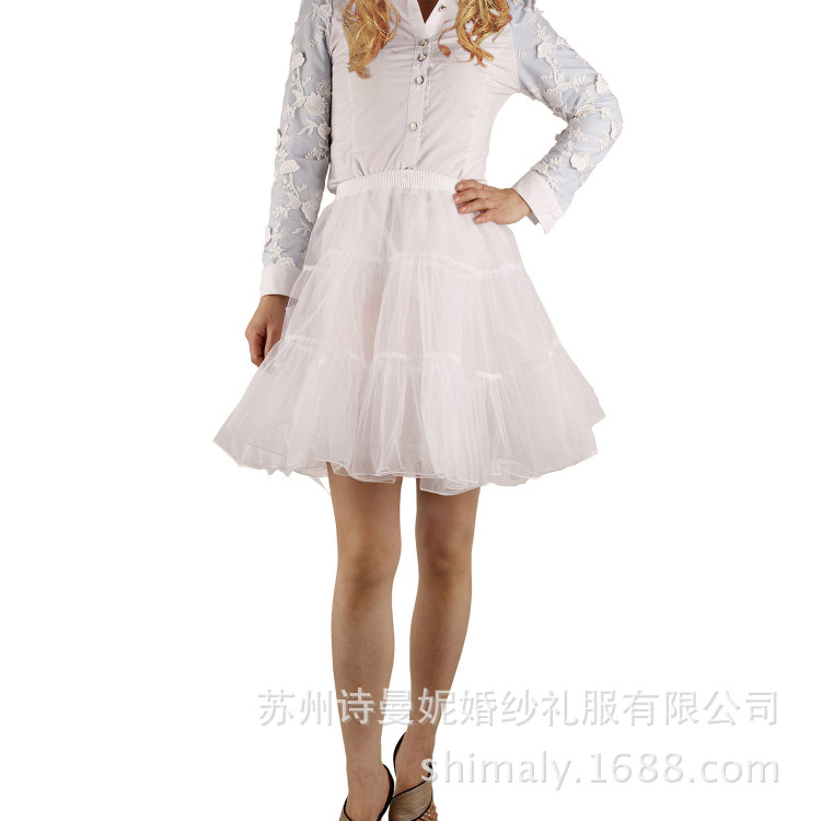 Boneless wedding dress Lolita petticoat short dress skirt Amazon hot explosion ball short petticoat
