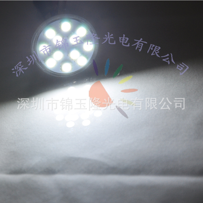MR11 GU4.0 Lamp Cup 5050SMD 12 Lights LED AC/DC12V 24V Wide Pressure Spotlight Glass