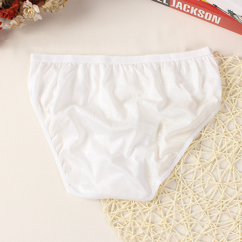 Factory direct polyester cotton disposable underwear men's sauna travel massage foot bath breathable pants pants shorts wholesale