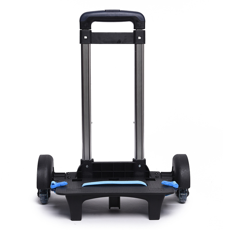 Elementary school student schoolbag trolley rack aluminum alloy detachable six-wheel trolley accessories hand trolley trolley single trolley