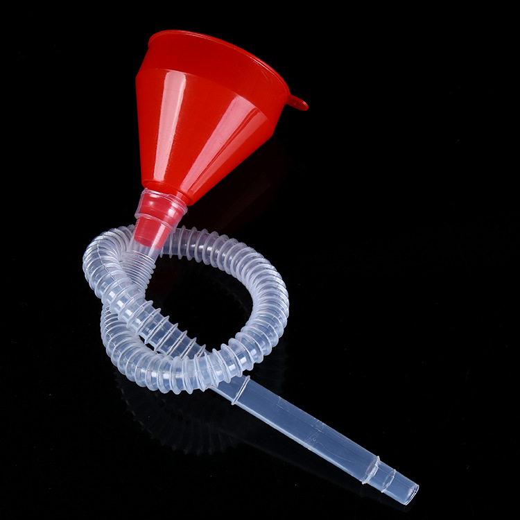 Factory hot selling car motorcycle plastic fuel funnel gasoline oil fuel with filter screen thickened funnel