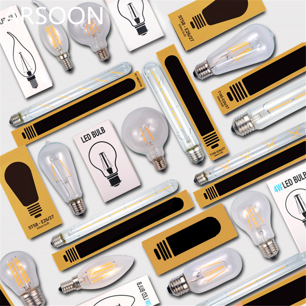 ST64 G80 G95 ST48 светодиодная лампочка имитация вольфрамовой лампы Эдисона/филамента ретро ностальгическое освещение