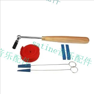 Shengyuan piano accessories factory direct piano tuning tools suit jujube wood tuning 6-piece set