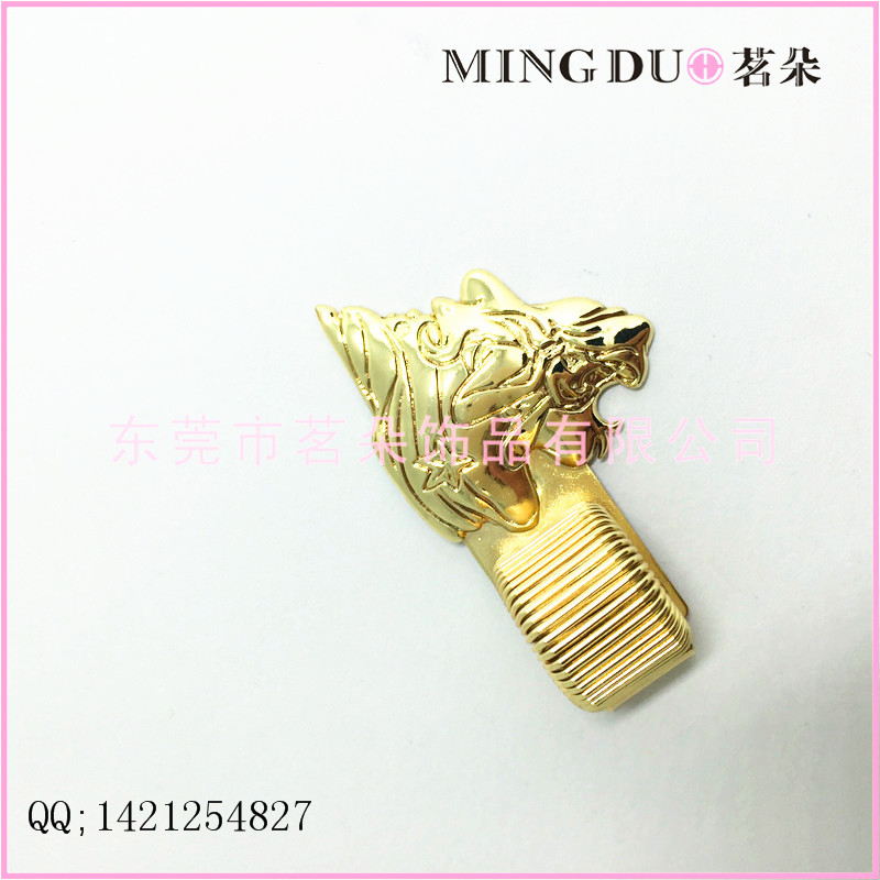 [Mingduo] Little Mermaid Cute Spring Pen Clip Dual-Purpose Metal Two-Hole Pen Clip