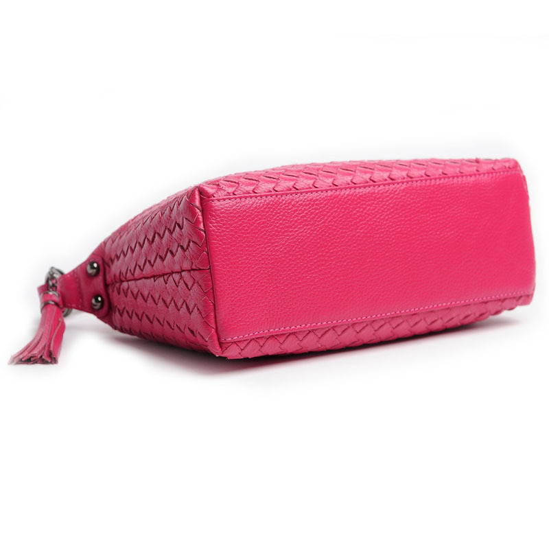 2025 New Korean Style Fashion Hand-Woven Women's Handbag Single Shoulder Crossbody Bag First Layer Cowhide Genuine Leather Women's Bag