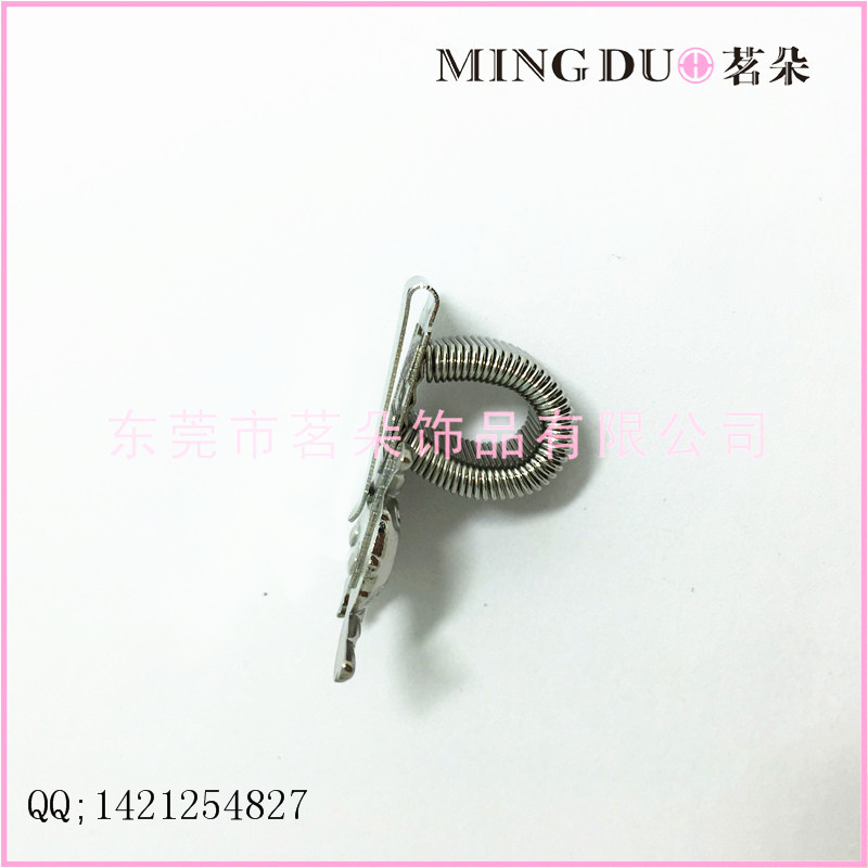 [Mingduo] Metal Alloy Electroplated Nickel Stich Spring Pen Clip Cute Disiney Dual-Purpose Pen Clip