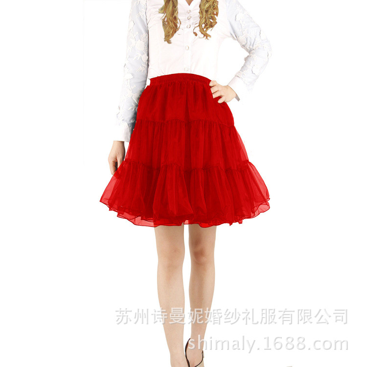 Boneless wedding dress Lolita petticoat short dress skirt Amazon hot explosion ball short petticoat