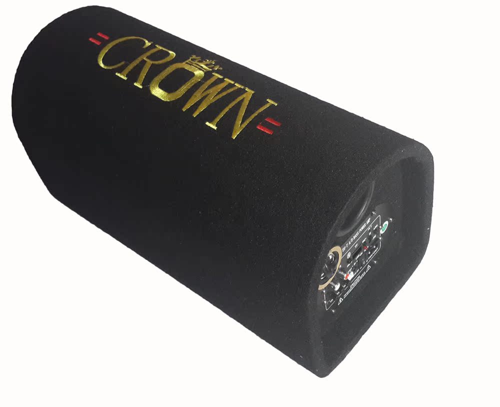 = crown = tunnel round T500 Car Subwoofer barrel 12v220v high power Bluetooth card small stereo