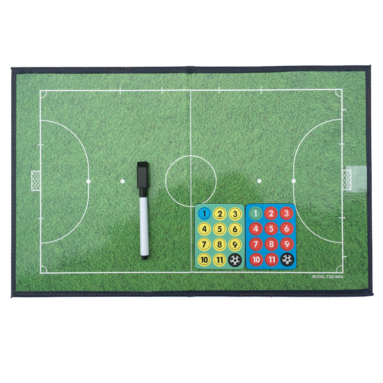 5-Player Folding Football Tactics Board, Coach's Command Board, Erasable, Magnetic, Includes Pen and Eraser, Portable