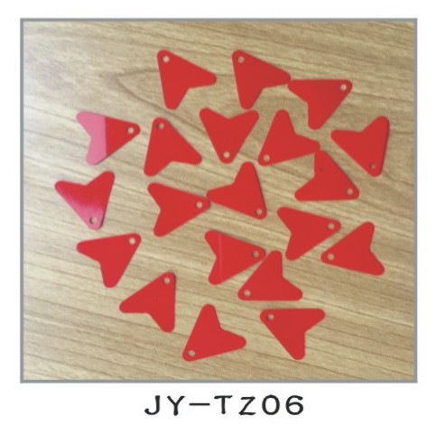 Plastic Fishtail Small Red Heart Piece Fake Bait Sequin Fish Tail Lure Accessories Plastic Red Piece Heart-shaped Small Piece Small Fish Tail