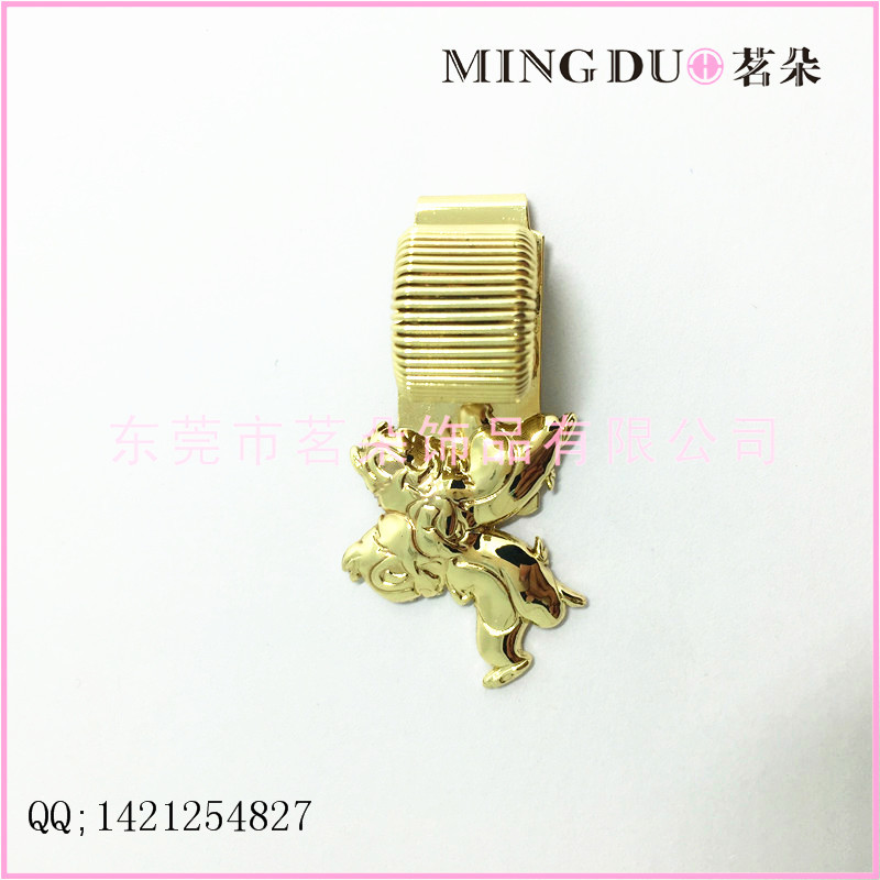 [Mingduo] Metal Dual-Purpose Squirrel Brothers Spring Pen Clip Exported to Japan Spring Pen Clip