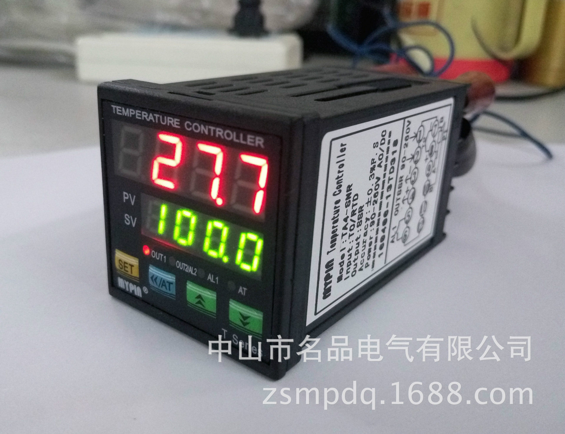 Refrigeration heating switchable control digital display electronic thermostat TA series