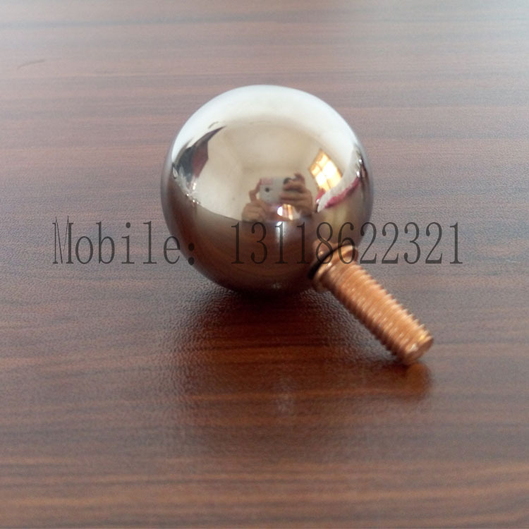 Customized Stainless Steel Decorative Hollow Ball Flagpole Screw Ball Nut Ball Screw Ball Flagpole Craft Ball
