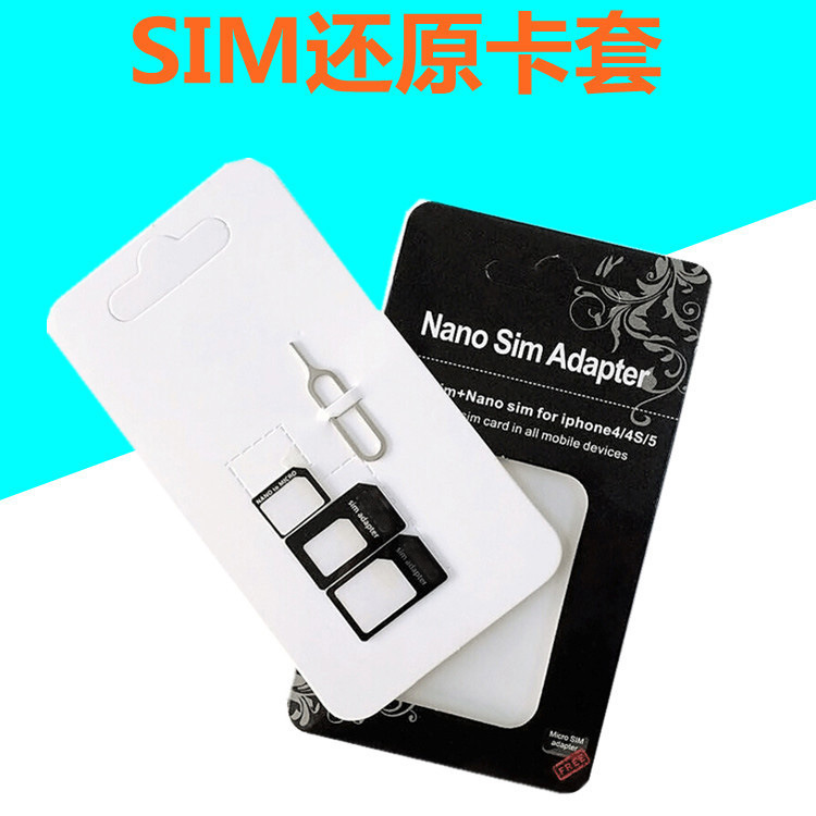 sim card holder restore card holder 4-piece set nano card holder restore card holder sim in stock printable LOGO