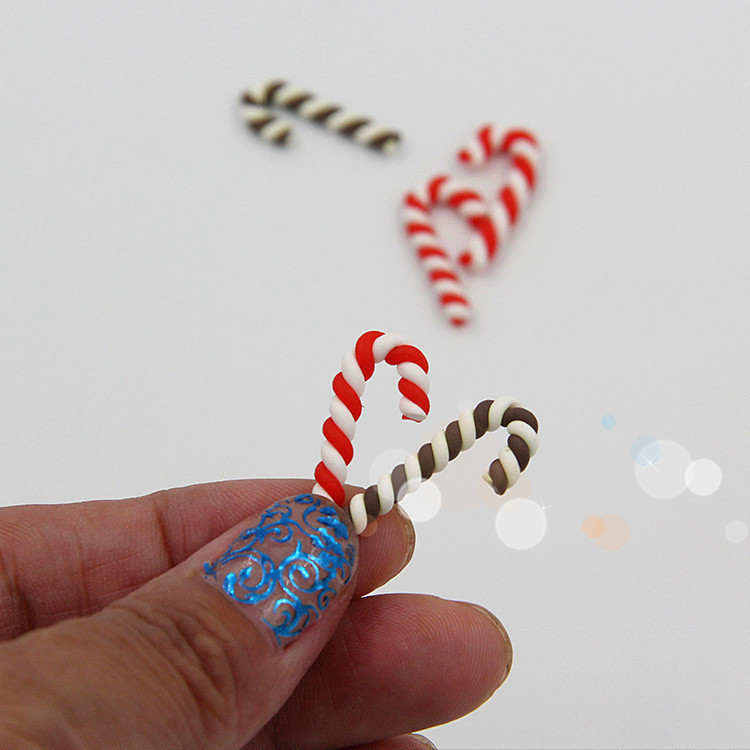 Прямые продажи с завода мягкая керамика Рождественские костыли симуляция кремового клея материал для мобильных телефонов DIY ювелирные аксессуары изделия из мягкой керамики