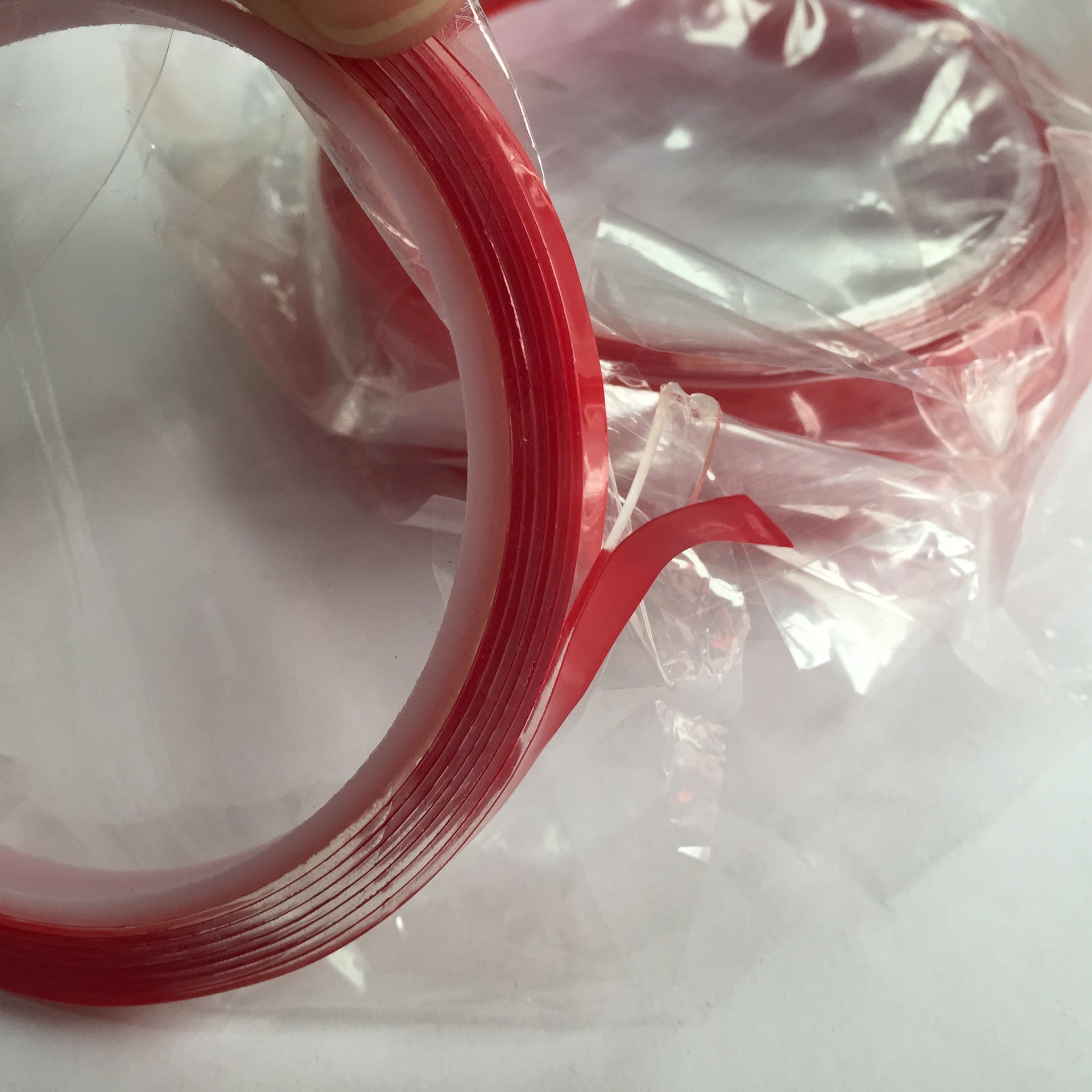 0.8CM 2 m super sticky transparent double-sided adhesive tape 8mm car special adhesive tape double-sided adhesive tape no trace