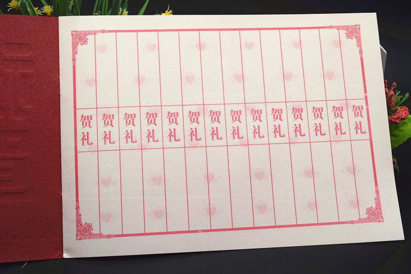 Wholesale wedding General bronzing small gift list wedding gift list guest gift book 800 8-page wedding supplies