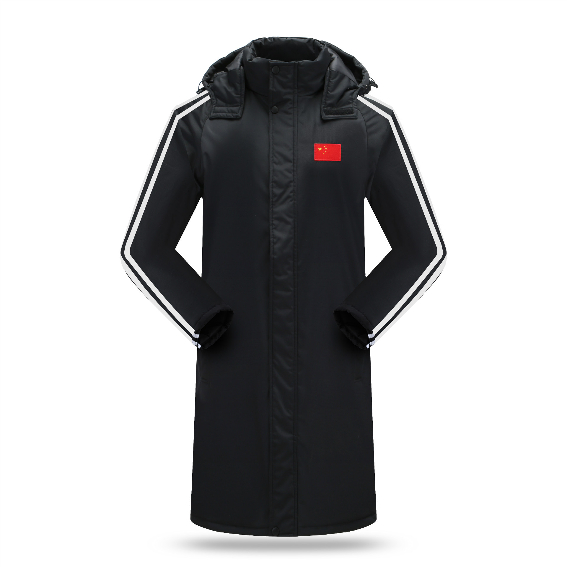 Winter sports coat cotton-padded jacket men's fleece warm cotton-padded jacket student class clothing martial arts clothing group clothing LOGO