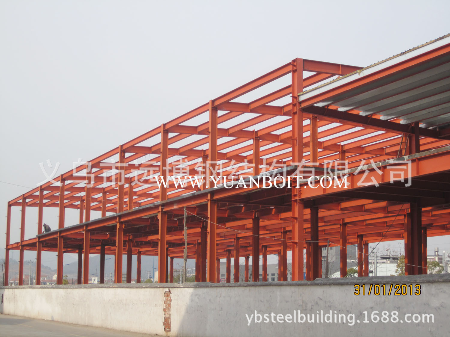 Yiwu Standard Steel Structure Factory Large Span Steel Structure Warehouse Steel Structure Engineering Design Budget Processing