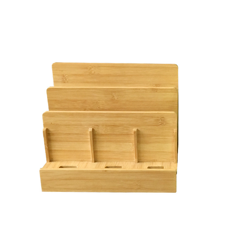 Supply mobile phone charging rack simple creative bamboo material mobile phone holder specification mobile phone holder Amazon hot sale